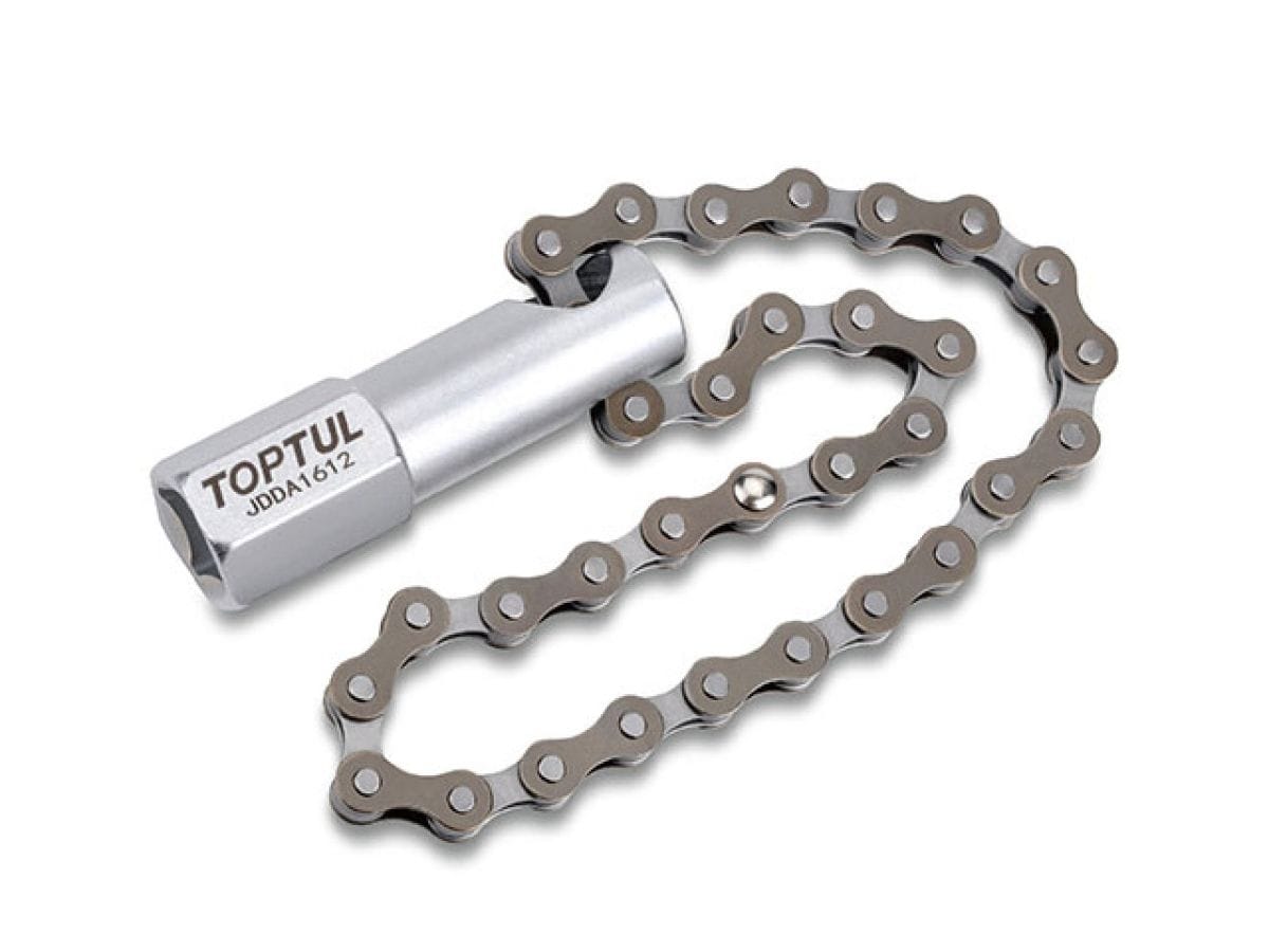 Съемник масляных фильтров цепной d120мм TOPTUL JDDA1612