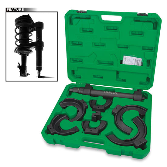 Набор стяжек для пружин (MacPherson) d80-195mm TOPTUL JGAI0801