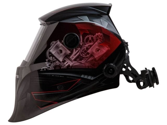 Щиток сварщика с самозатемняющимся светофильтром ASF520S (Car Master красный) (1/1/1/2, 95x43 мм (40,9 см2), DIN 4/9-13 (регул), шлифовка, ре Solaris