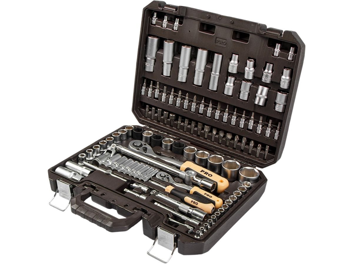 Набор головок и бит 110пр. 1/4",1/2" DAKAR STARTUL PRO-110DK