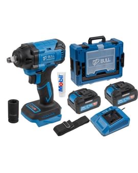 Аккум. ударный гайковерт Xcase, XLTpro, БЕСЩЕТ., 18 В, 400 Н*м, 1/2", 2х4 А*ч, з/у 4 А (вес 2.0 кг) BULL SC 1804 Аккум. ударный гайковерт Xcase, XLTpro, БЕСЩЕТ., 18 В, 400 Н*м, 1/2", 2х4 А*ч, з/у 4 А (вес 2.0 кг) BULL SC 1804