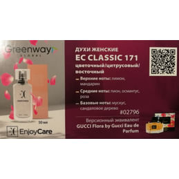 Женский парфюм премиум класса "Классик", 50 мл, цветочный/цитрусовый/восточный аромат. EC PARFUMS FACTORY EC Classic 171. Чешская республика