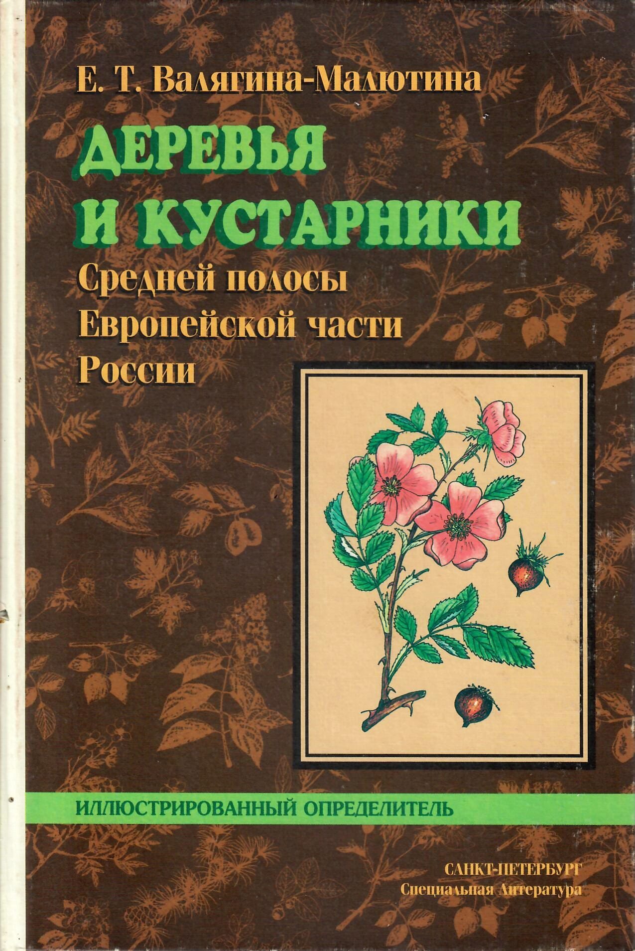 Деревья и кустарники Средней полосы Европейской части России. Иллюстрированный определитель. Е. Т. Валягина-Малютина. Коллекционная литература