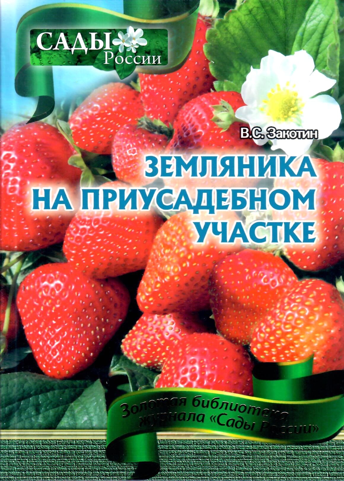 Земляника на приусадебном участке. В. С. Закотин. Коллекционная литература