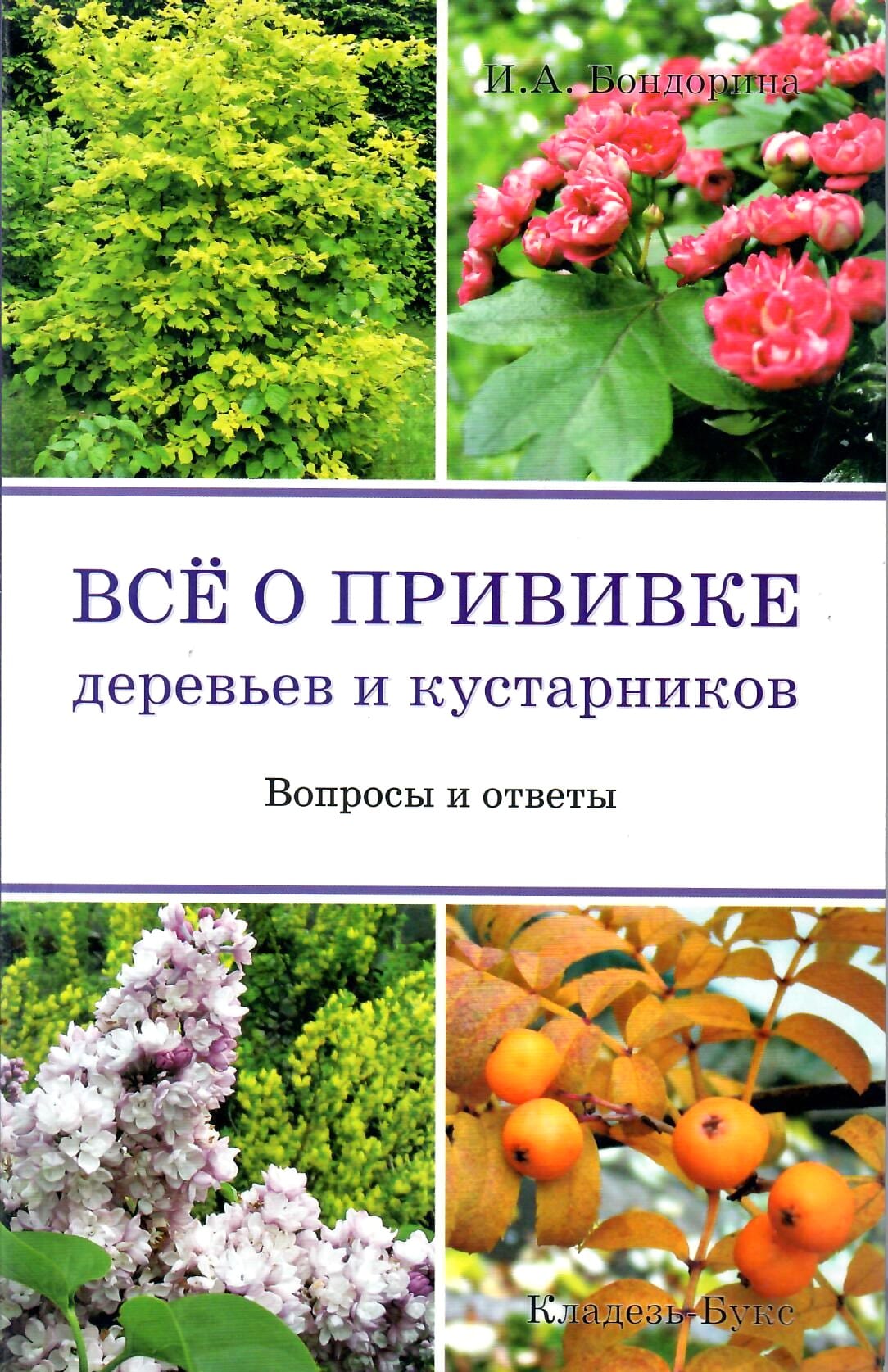 Всё о прививке деревьев и кустарников. Вопросы и ответы. И. А. Бондорина. Коллекционная литература