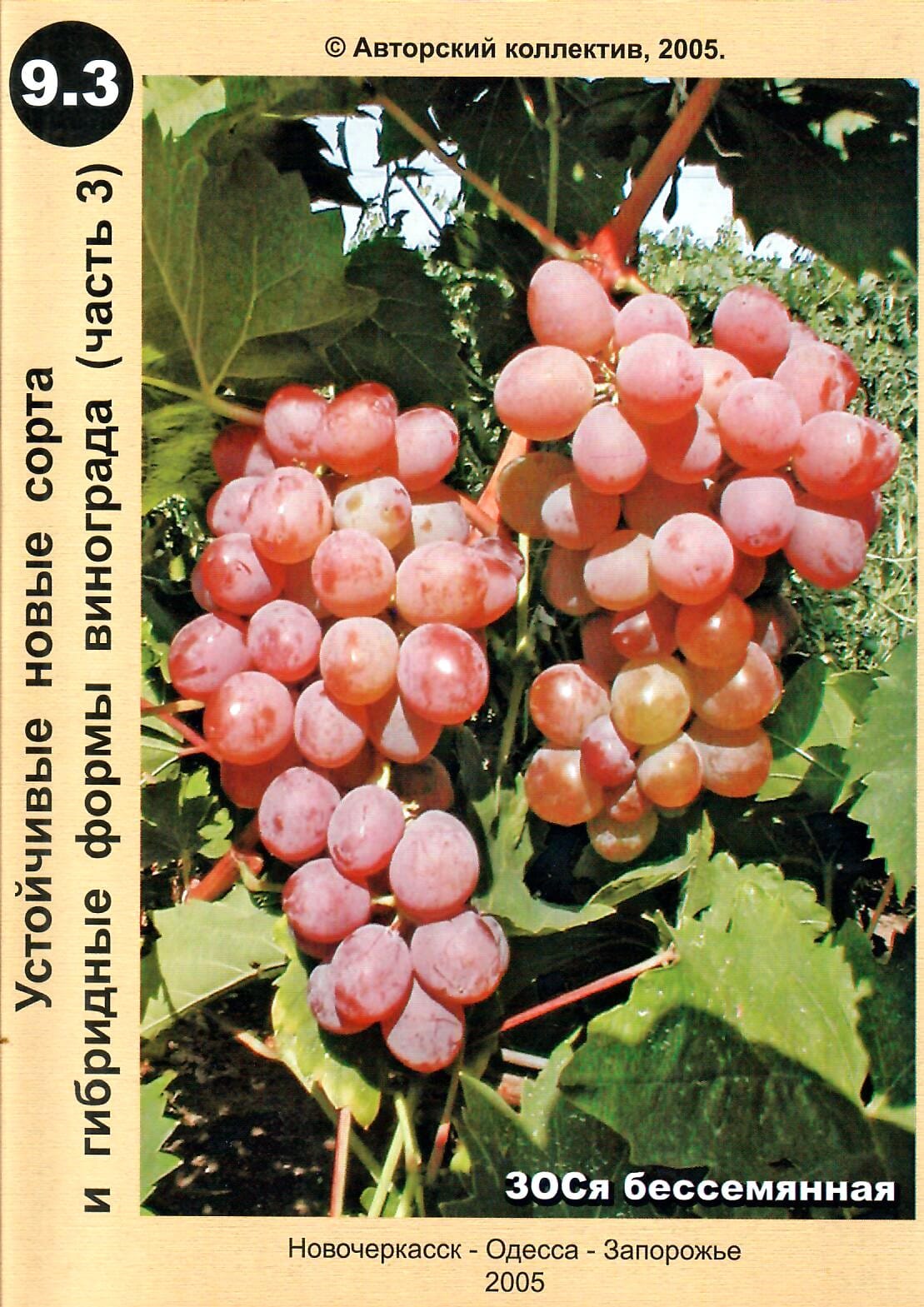 Устойчивые новые сорта и гибридные формы винограда (часть 3). Е. А. Ключикова, Е. А. Ключиков. Коллекционная литература