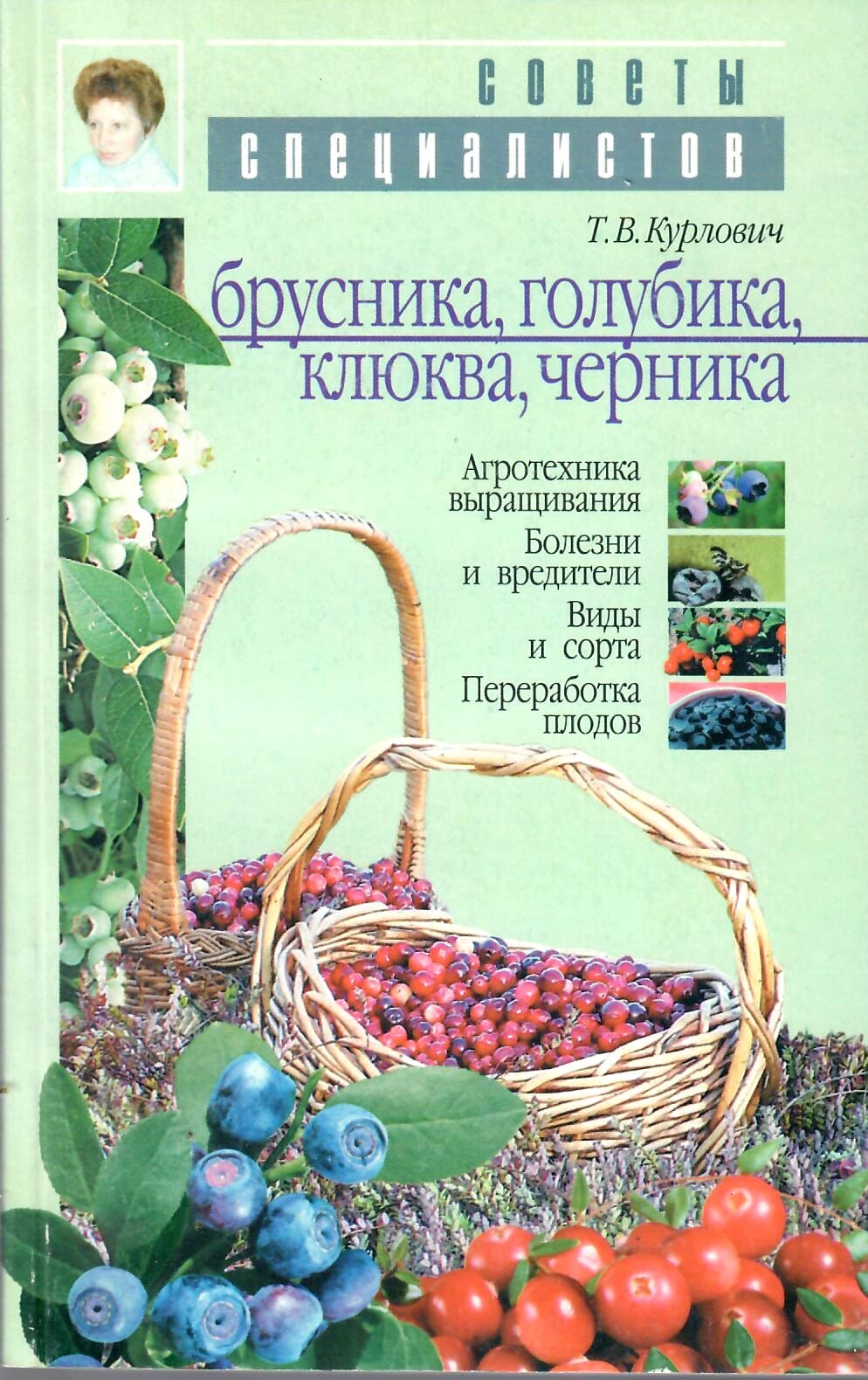 Брусника, голубика, клюква, черника. Т. В. Курлович. Коллекционная литература