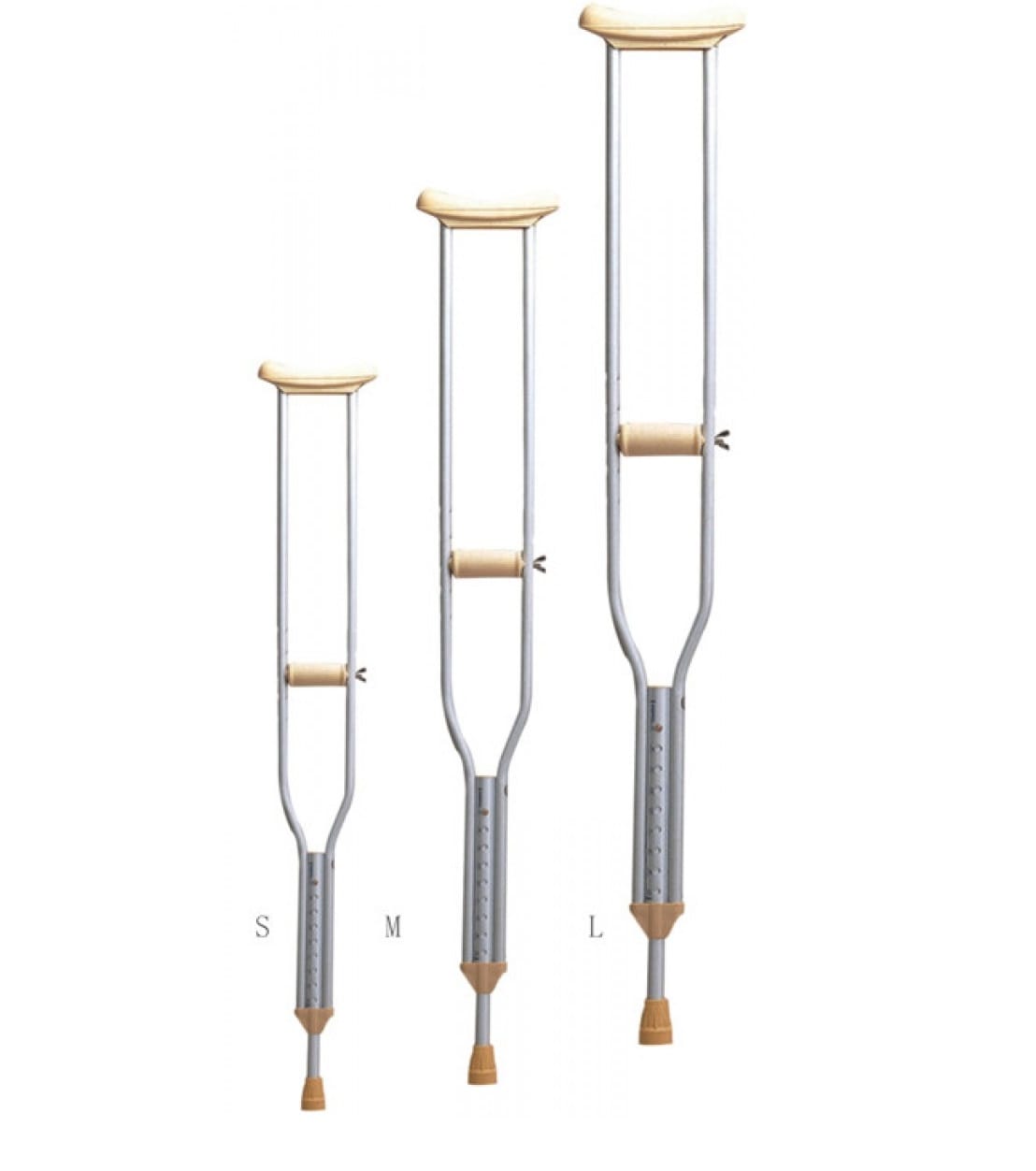 Костыли подмышечные алюминиевые (пара) (от 15руб)