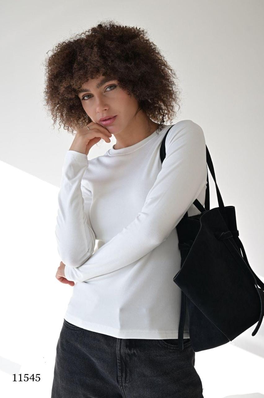 Кофта женская — утеплённый лонгслив, базовая модель MISS DIVA