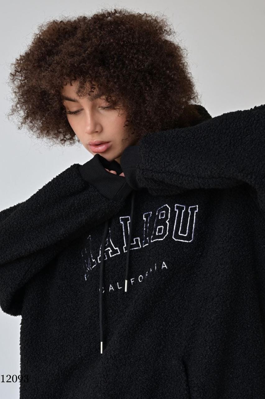 Худи женское — оверсайз, красный MISS DIVA