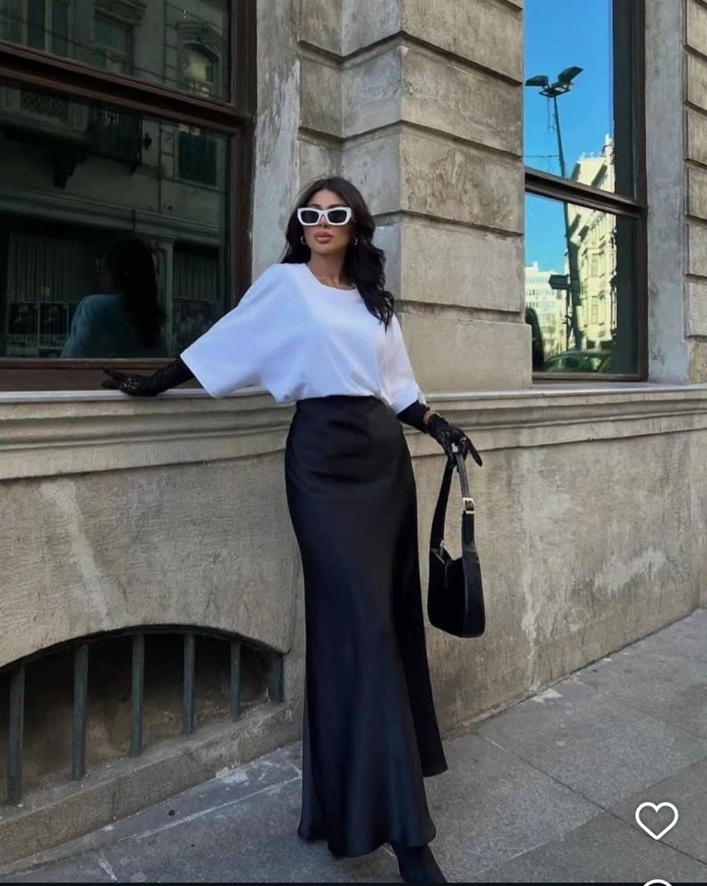 Юбка атласная женская