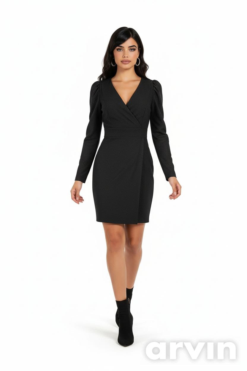 Женское платье‑футляр с блеском