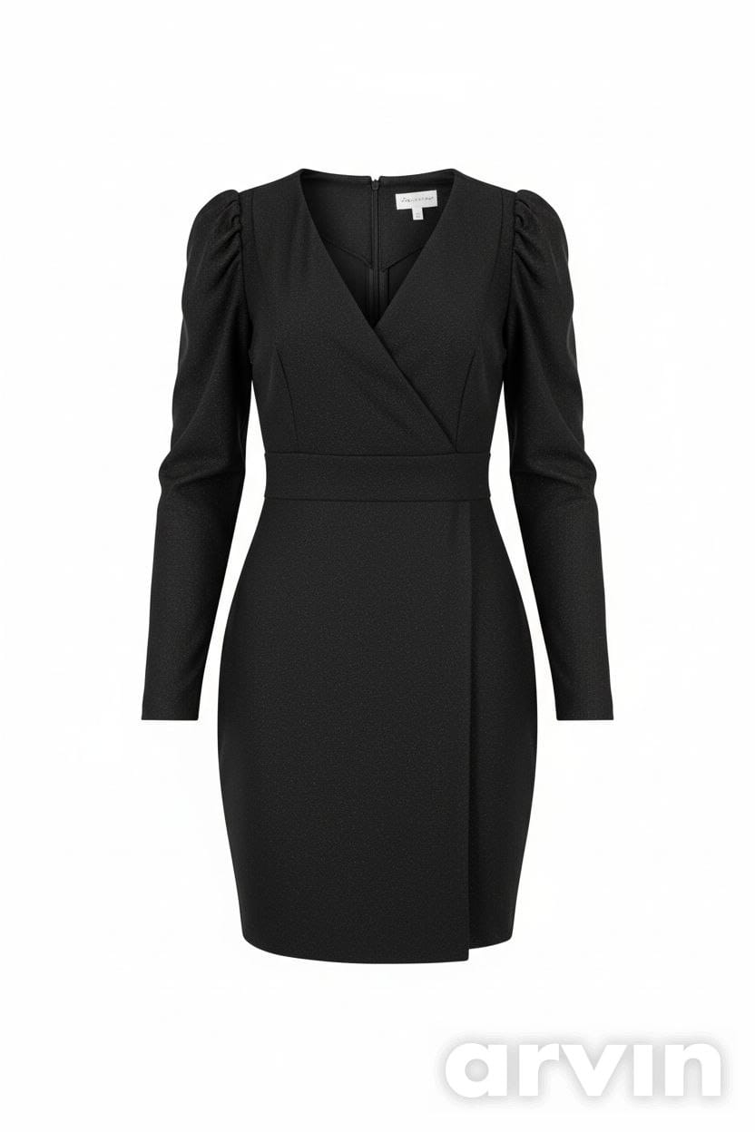 Женское платье‑футляр с блеском