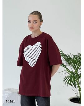 Футболка «Heart Knit» — комфорт с теплом в деталях MISS DIVA Футболка «Heart Knit» — комфорт с теплом в деталях MISS DIVA