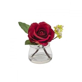 Роза с ягодами в стекле SIA Арт.093893