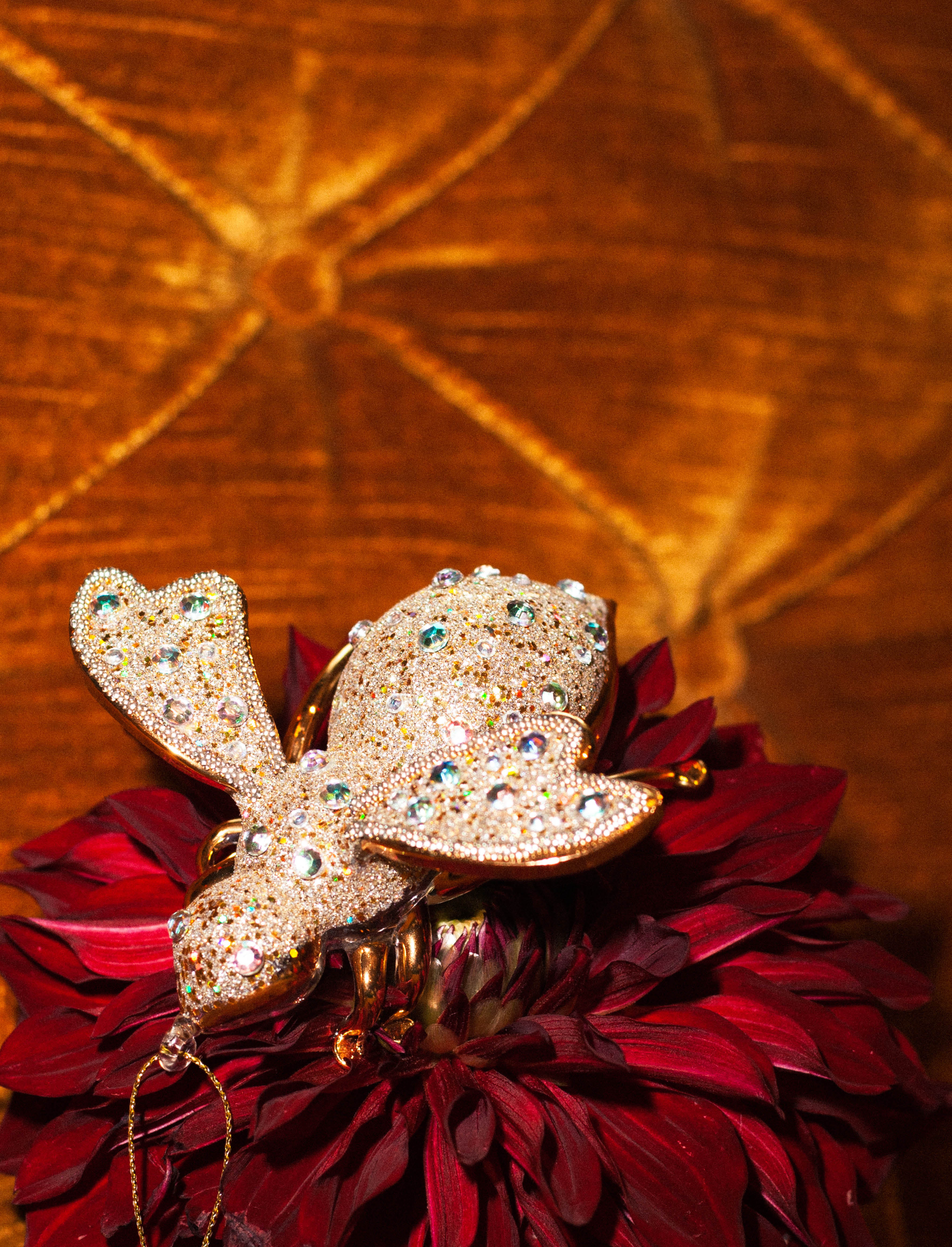 Новогоднее украшение Vondels Gold/diamonds bee Арт.2172200120012