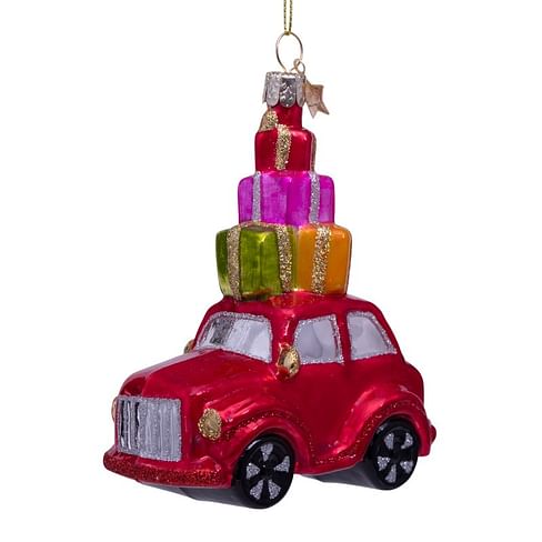 Новогоднее украшение Vondels Red car w/presents on top Арт.1202740115030