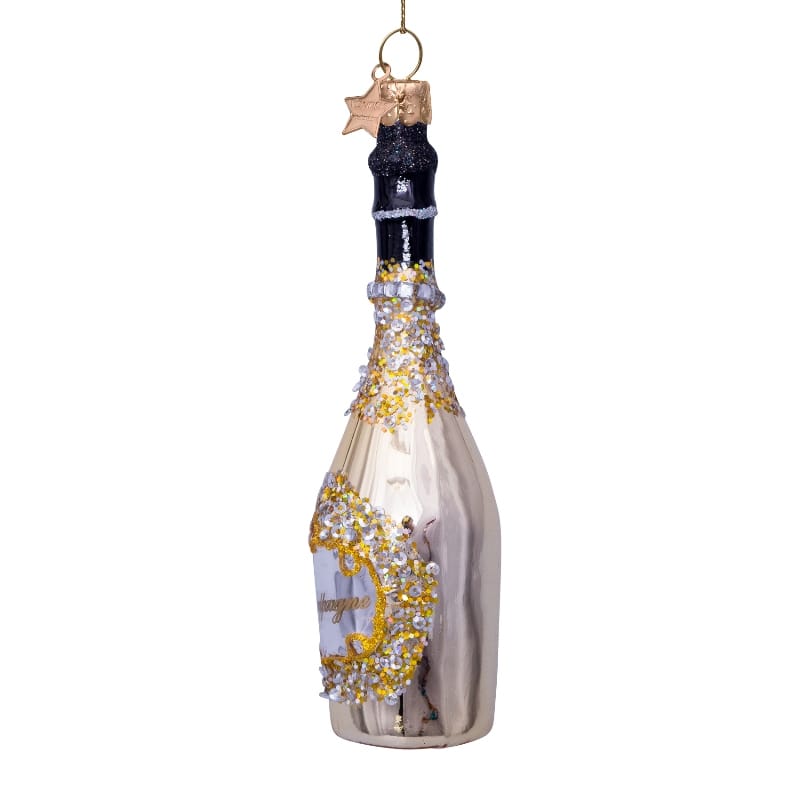 Новогоднее украшение Vondels Gold champagne bottle Арт.1162850160019
