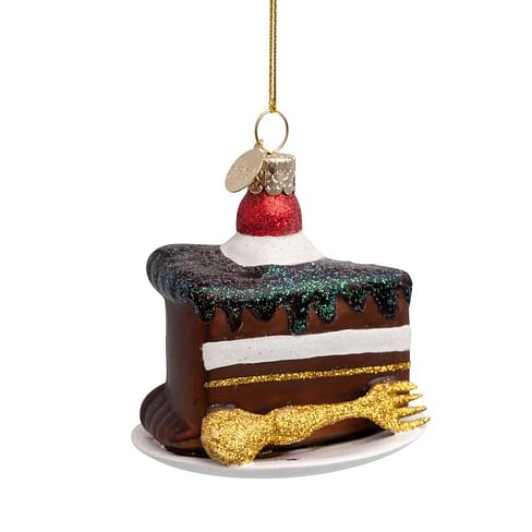 Новогоднее украшение Vondels Chocolate cake gold fork Арт.2172810080010