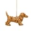 Новогоднее украшение Vondels Gold dog allover sequins Арт.3182250070013