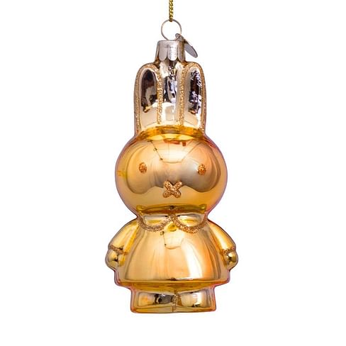 Новогоднее украшение Vondels Nijntje/Miffy allover shiny gold Арт.5181234110026