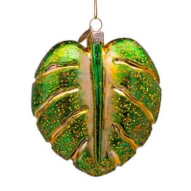Новогоднее украшение Vondels Green monstera leaf Арт.4187000100018