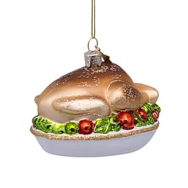 Новогоднее украшение Vondels Turkey on plate Арт.3207000060059
