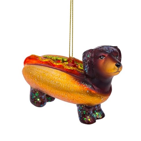 Новогоднее украшение Vondels Hotdog dachshund Арт.2202250060010