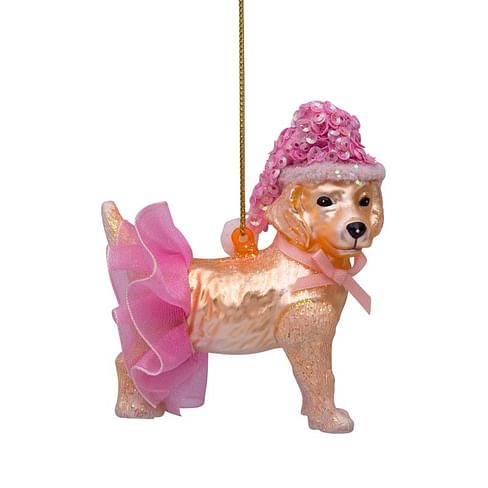 Новогоднее украшение Vondels Golden retriever dog w/skirt Арт.2182250090012