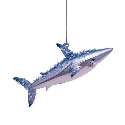 Новогоднее украшение Vondels Blue/white shark Арт.1192430040011