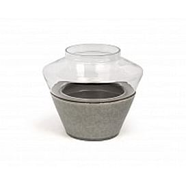 Подсвечник Dome Deco Tealight ceramics with glass top Арт.T2-C66/BE