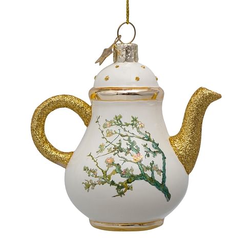 Новогоднее украшение Vondels Van Gogh blossom gold teapot Арт.3207000100090