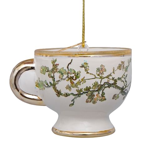 Новогоднее украшение Vondels Van Gogh blossom gold teacup Арт.3207000060011