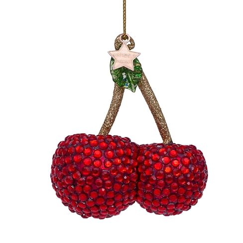 Новогоднее украшение Vondels Red cherry w/ diamants allover Арт.3212510080015