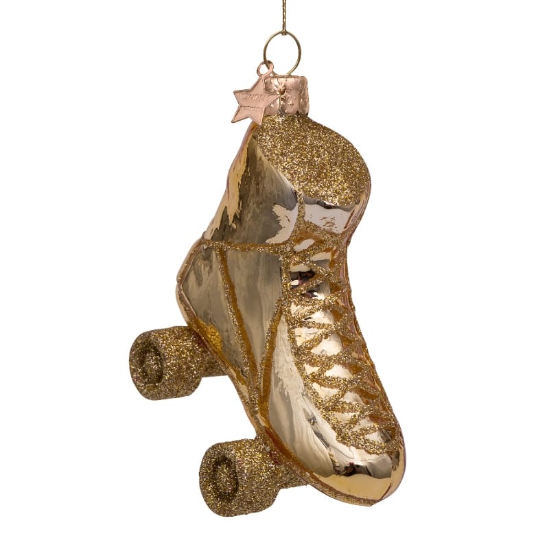 Новогоднее украшение Vondels Gold shiny rollerskate Арт.2212820080010