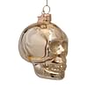 Новогоднее украшение Vondels Shiny gold skull head w/leopard print Арт.1212131080038