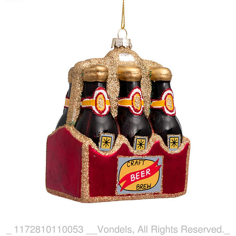 Новогоднее украшение Vondels Beer in tray Арт.1172810110053