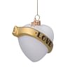 Новогоднее украшение Vondels White opal heart w/text love Арт.4211322085019