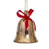 Новогоднее украшение Vondels Shiny gold bell w/red bow Арт.4212810080035