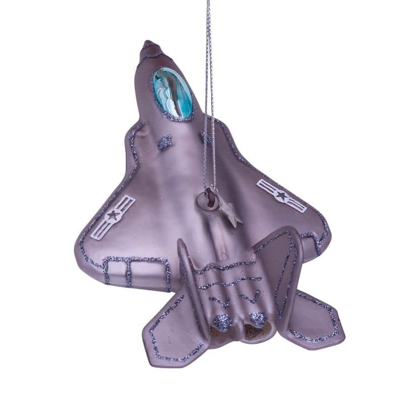Новогоднее украшение Vondels Silver jet fighter Арт.3211000040010