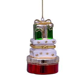Новогоднее украшение Vondels Red and green opalgift boxes w/opening Арт.1217000090019