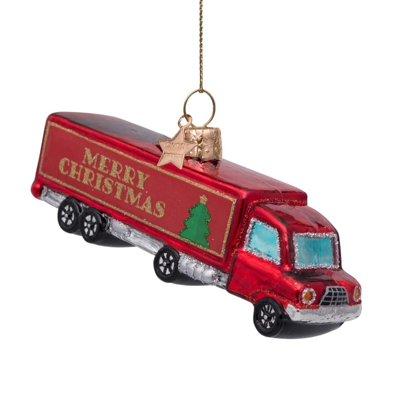 Новогоднее украшение Vondels Red truck w/merry christmas Арт.1212720050015