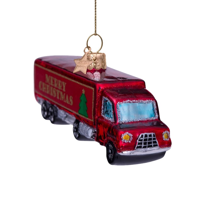 Новогоднее украшение Vondels Red truck w/merry christmas Арт.1212720050015