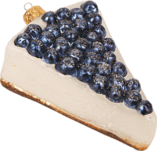 Новогоднее украшение Impuls Blueberry Cheesecake Slice Арт.A2147