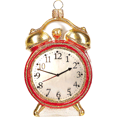 Новогоднее украшение Impuls Vintage Alarm Clock Арт.A1525