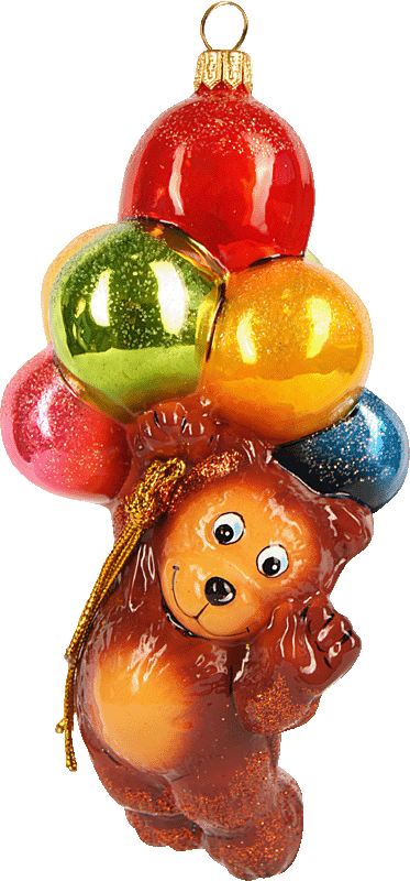 Новогоднее украшение Impuls Bear with Balloons Арт.A2454