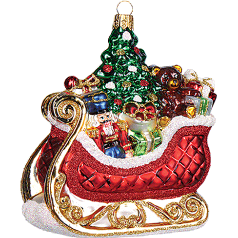 Новогоднее украшение Impuls Santa's Sled Арт.A1117.15