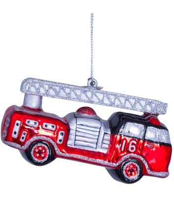 Новогоднее украшение Vondels Red/silver firecar Арт.1162720060012