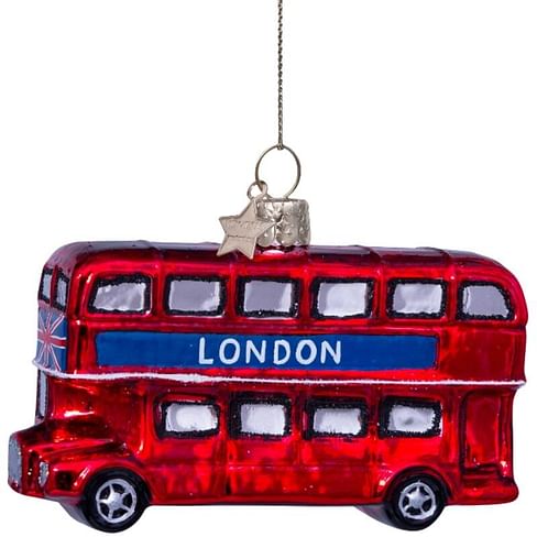 Новогоднее украшение Vondels Red matt London bus Арт.1222720075017