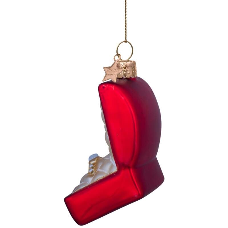 Новогоднее украшение Vondels Red matt wedding ring box w/diamond Арт.2227000090031